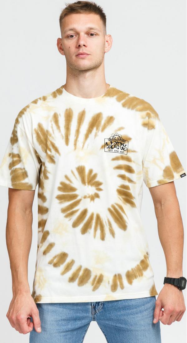Vans MN ook Ahead Tie Dye Tee krémové / hnědé