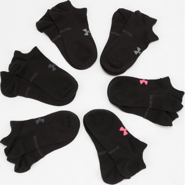 Under Armour Women's 6Pack Essential Socks černé