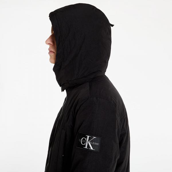 Calvin Klein Jeans Sherpa Lined Long Parka Ck Black