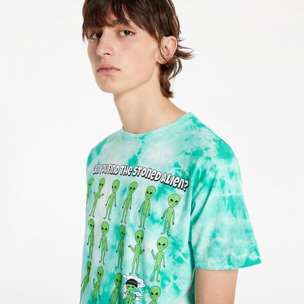 RIPNDIP Stoned Again Tee Green Acid Wash