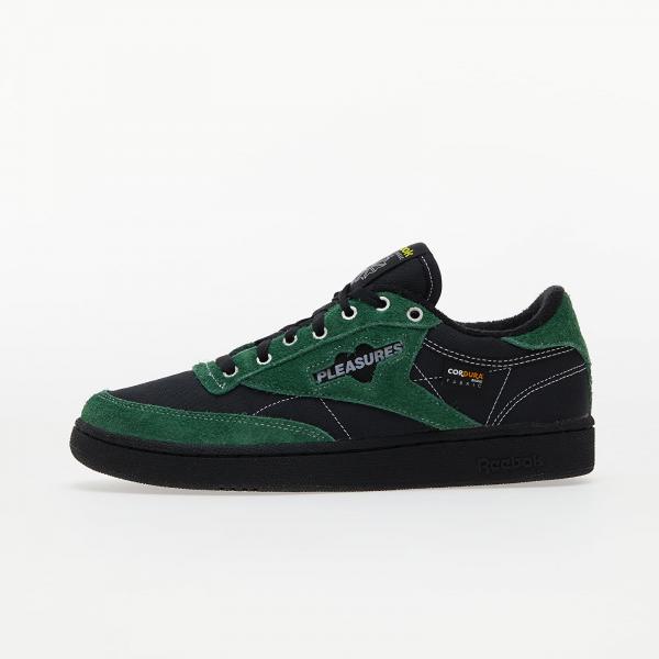Reebok x Pleasures Club C 85 Black/ Pine Green/ Black