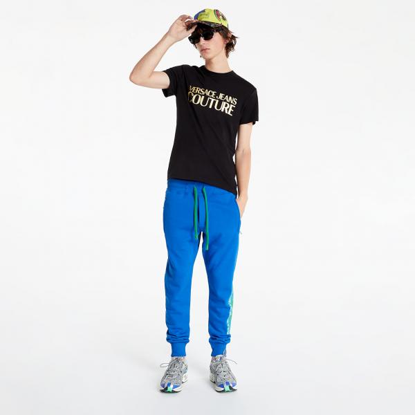 Versace Jeans Couture Maglietta T-Shirt Logo Black/ Gold
