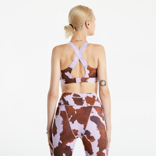 adidas x Ivy Park Cut Out Bra Aop Cow Hide/ Purple Glow