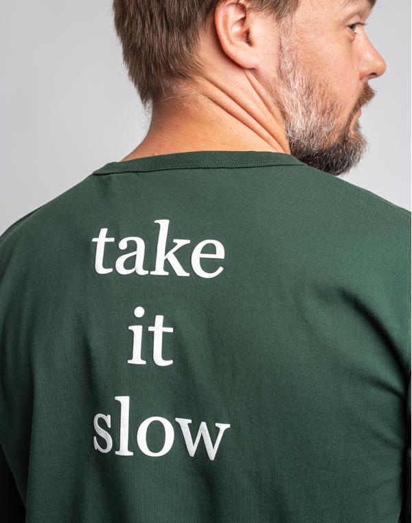 Forét Book T-Shirt DARK GREEN/WHITE L