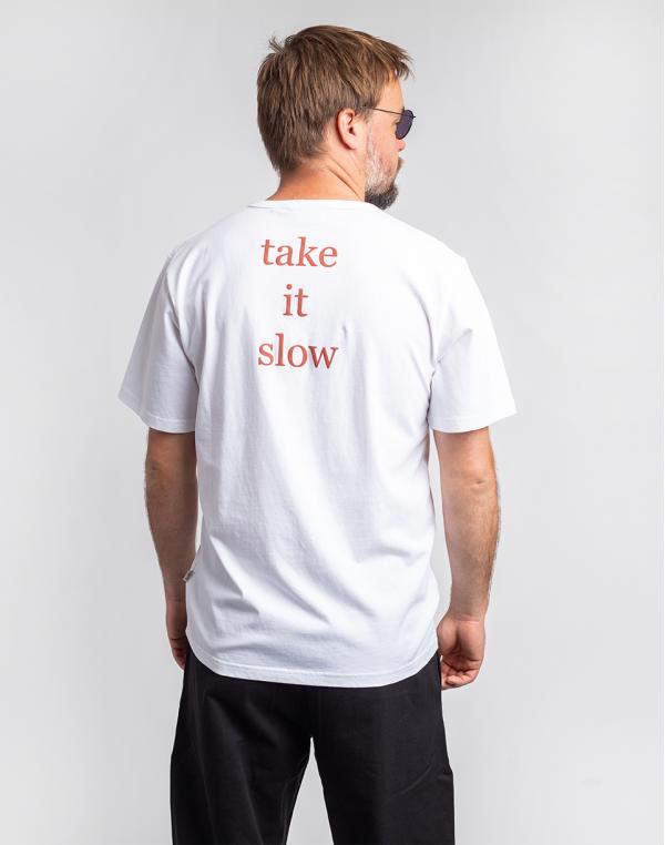 Forét Book T-Shirt WHITE/BURNT RED S