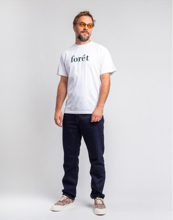 Forét Resin T-Shirt WHITE/DARK GREEN M