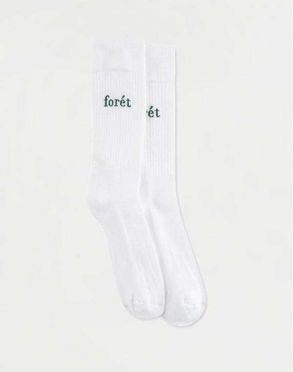 Forét Walk Socks WHITE/DARK GREEN