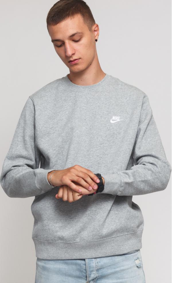 Nike  NSW Club Crew BB melange šedá
