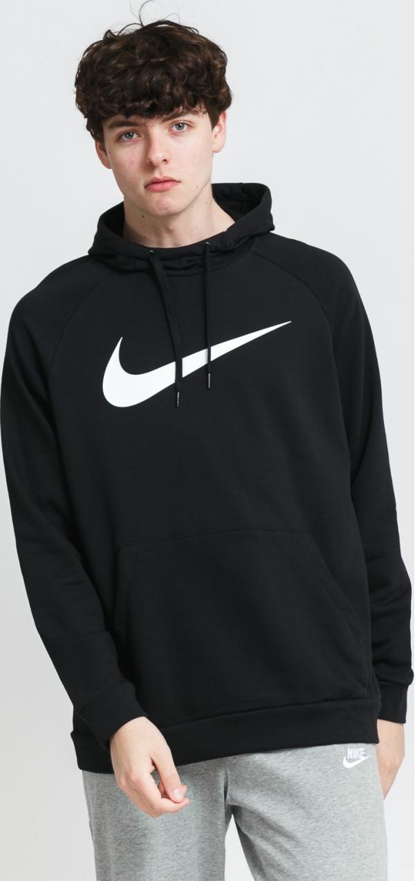 Nike M NK Dri-Fit Hoodie PO Swoosh černá