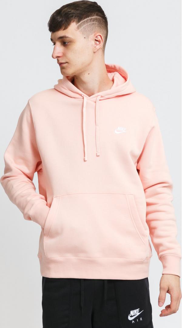 Nike  NSW Club Hoodie PO BB světle růžová