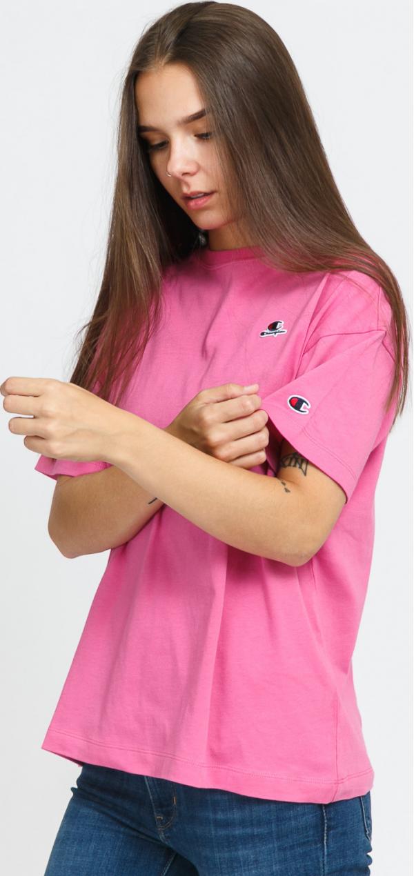 Champion Organic Cotton Crewneck Tee růžové