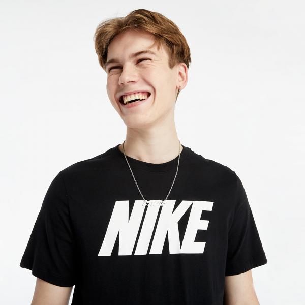 Nike Sportswear Tee Icon Nike Block Black/ White