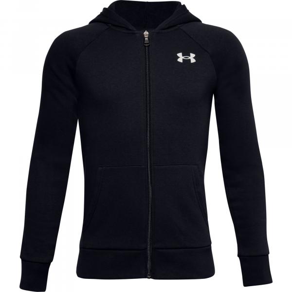 Under Armour Y Rival Cotton Full-Zip Hoodie Black/ Onyx White