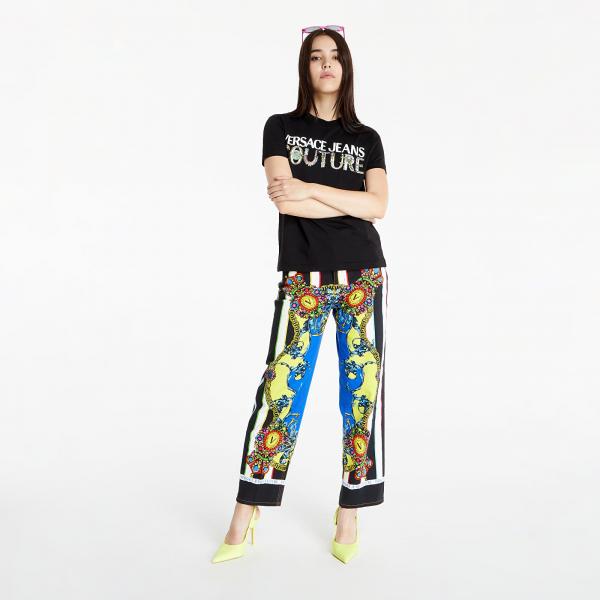 Versace Jeans Couture Maglietta T-Shirt Serigrafiche Black