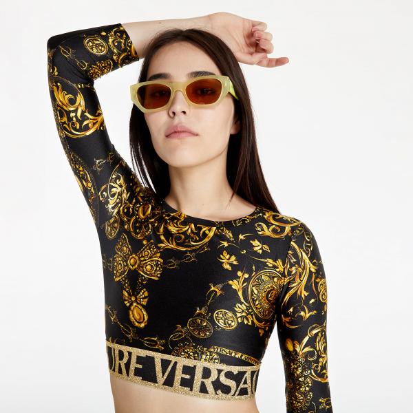Versace Jeans Couture Maglietta T-Shirt Black/ Gold