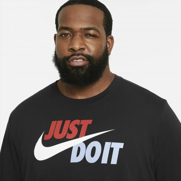 Nike Sportswear Just Do It Swoosh Tee Black/ Mystic Red/ Platinum Tint