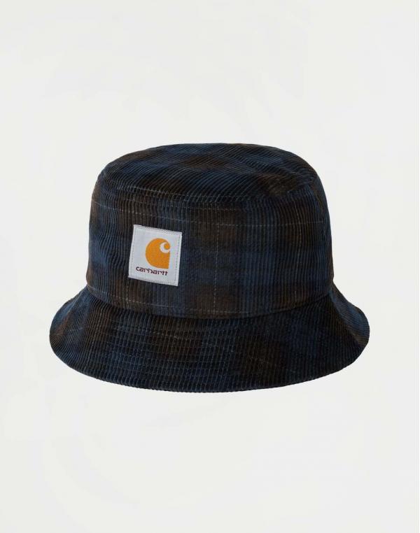 Carhartt WIP Cord Bucket Hat Breck Check Print, Tobacco L/XL