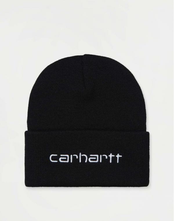 Carhartt WIP Script Beanie Black / White