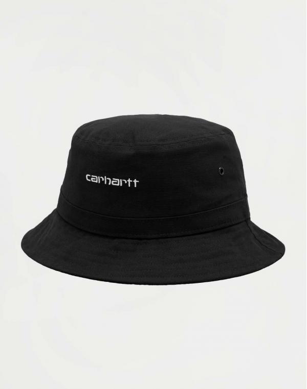Carhartt WIP Script Bucket Hat Black / White S/M