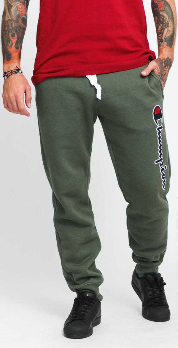 Champion Organic Cotton Rib Cuff Pants olivové