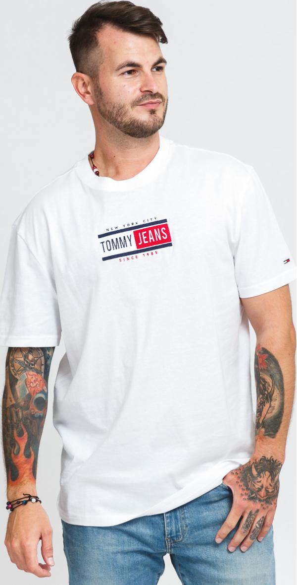 TOMMY JEANS  Timeless Tommy Tee 1 bílé