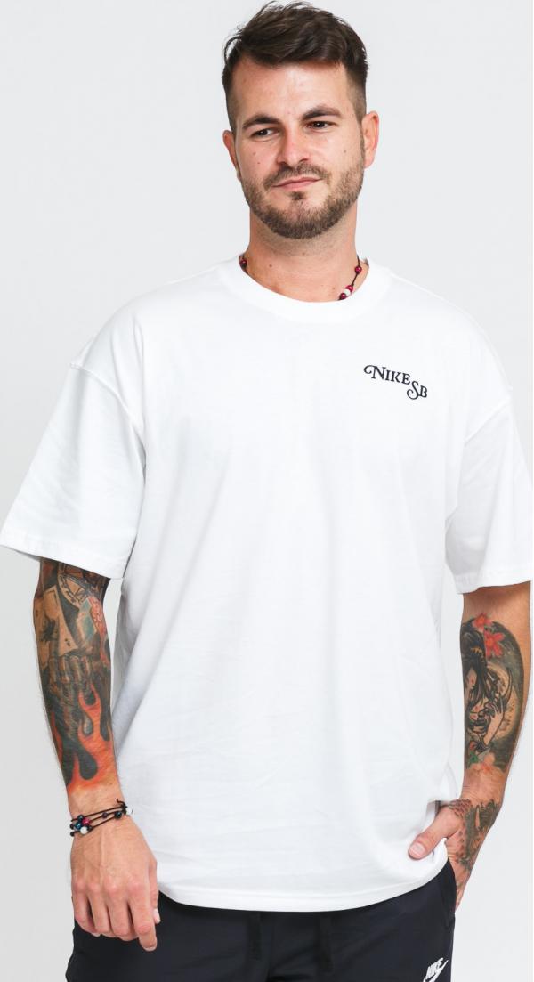 Nike  NK SB Tee Bud bílé