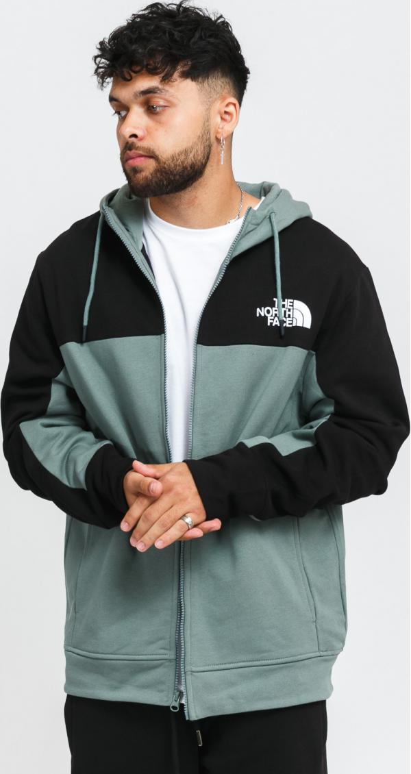 The North Face M Himalayan Full Zip Hoodie olivová / černá
