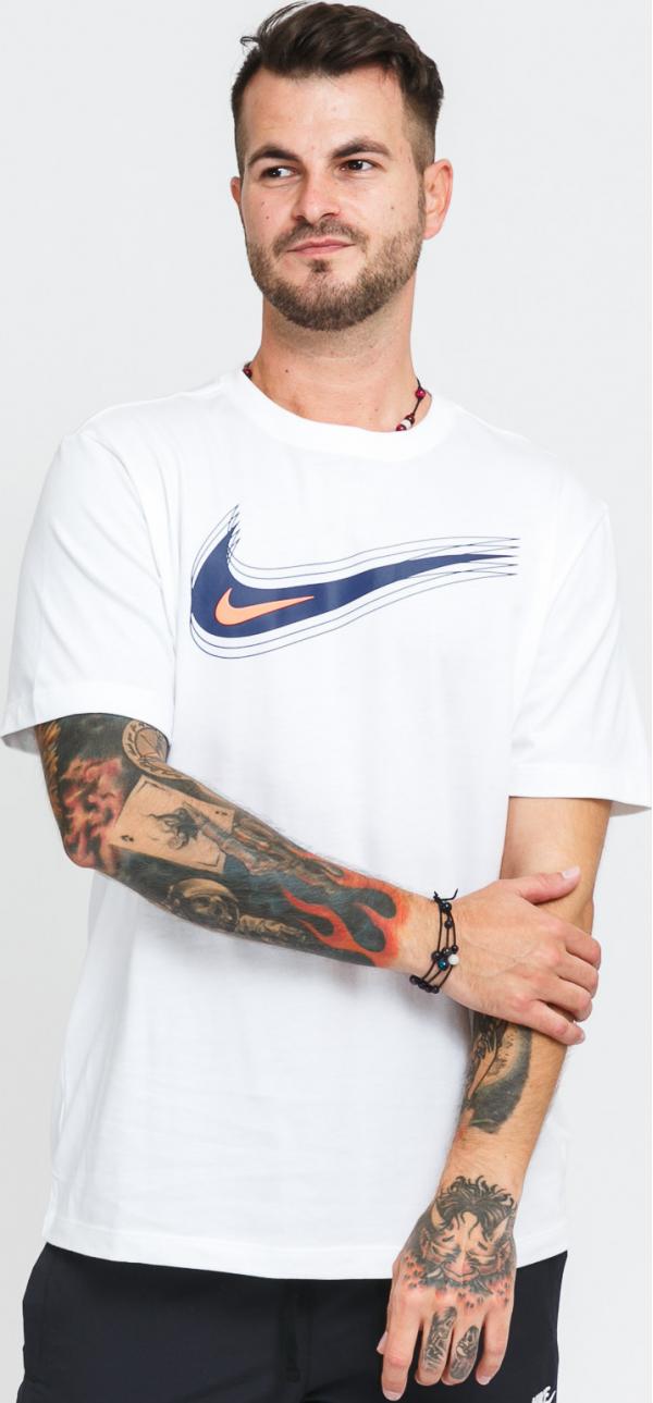 Nike M NSW Tee Swoosh 12 onth bílé