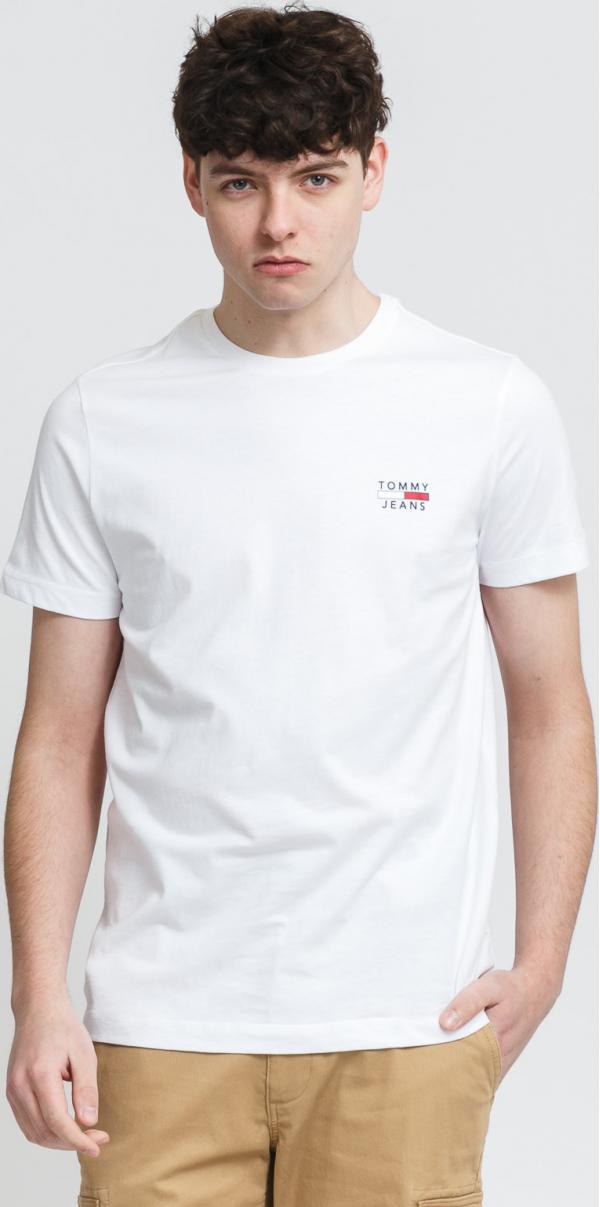 TOMMY JEANS  Chest ogo Tee bílé