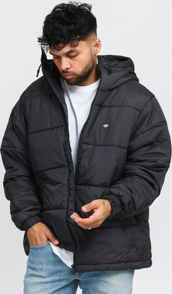 adidas Originals Padded Hooded Puffer Jacket černá