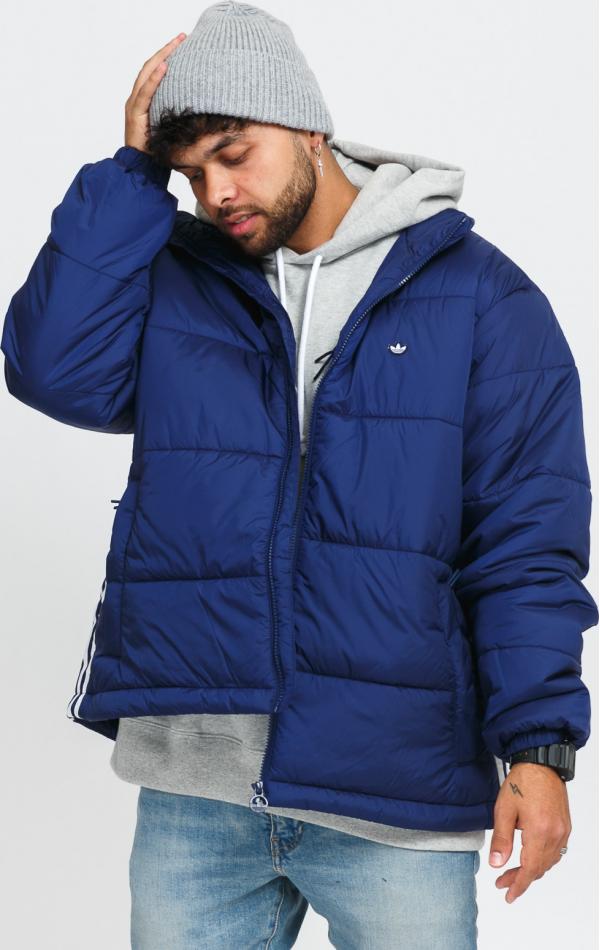 adidas Originals Padded Stand-Up Collar Puffer Jacket navy