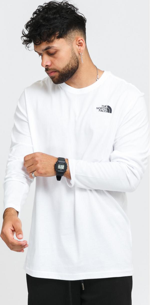The North Face M /S Red Box Tee bílé