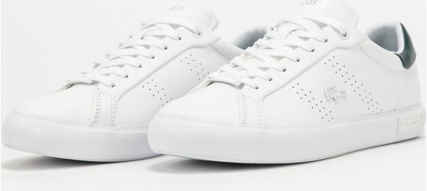LACOSTE W Powercourt 2.0 Leather wht / dk grn