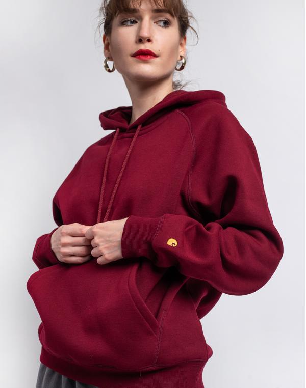 Carhartt WIP W' Hooded Chase Sweat Jam / Gold L
