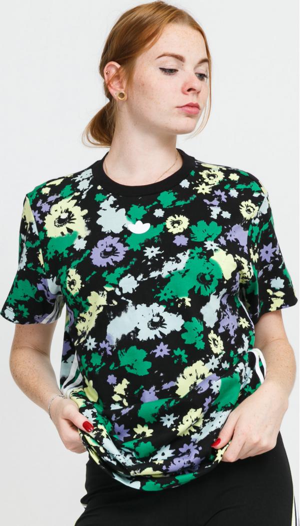 adidas Originals oose Tee černé / zelené / fialové / žluté