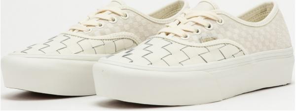 Vans Authentic Platfor (woven) lthr / blancdeblanc