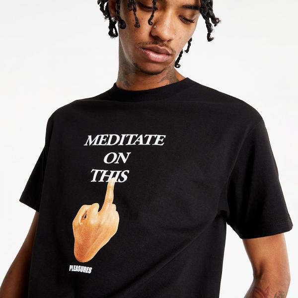 PLEASURES Message T-Shirt Black