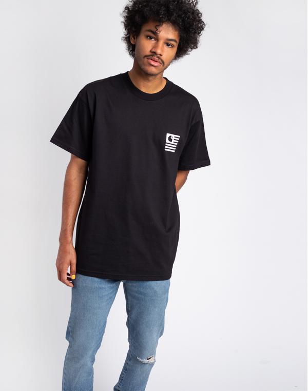 Carhartt WIP S/S Fade State T-Shirt Black / White L