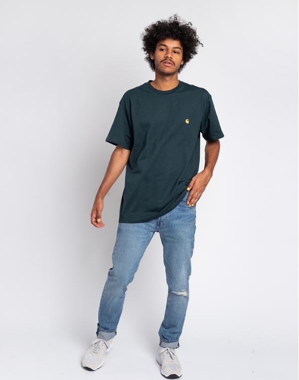 Carhartt WIP S/S Chase T-Shirt Frasier / Gold L