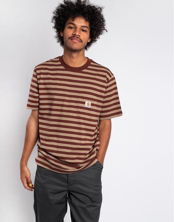 Carhartt WIP S/S Scotty Pocket T-Shirt Scotty Stripe, Offroad / Tanami L