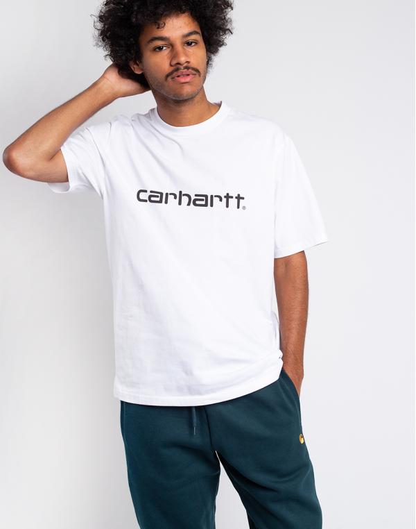 Carhartt WIP S/S Script T-Shirt White / Black XL