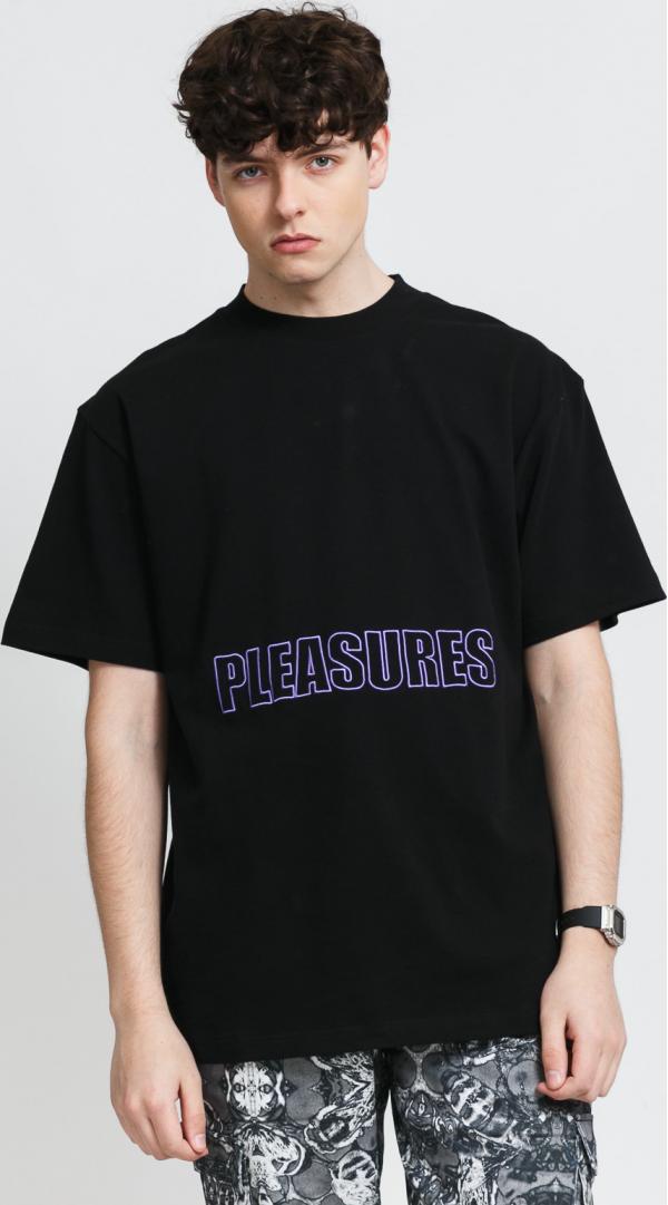 PLEASURES Shade Heavyweight Tee černé