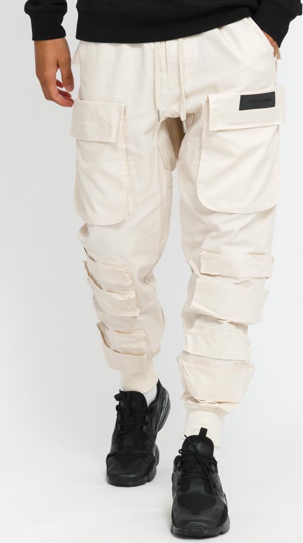 Sixth June Cargo Pants krémové