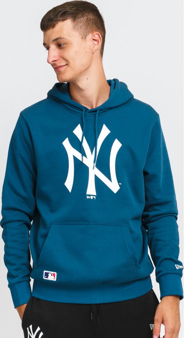 New Era MLB Seasonal Team ogo Hoody NY tmavě tyrkysová / bílá