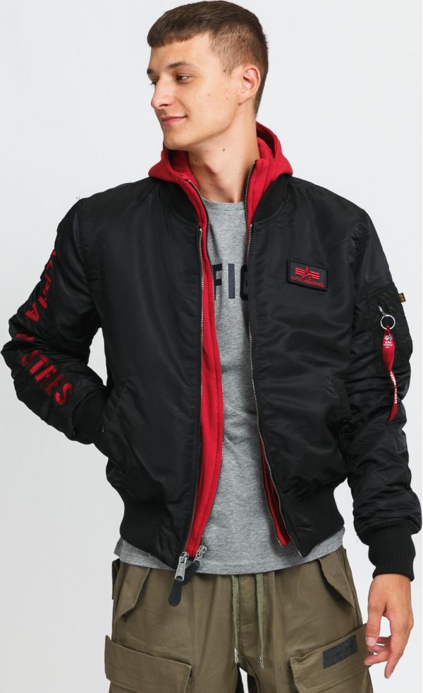 Alpha Industries MA-1 D-Tec SE černá / červená