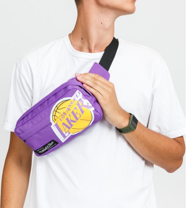 Mitchell & Ness NBA Fanny Pack LA Lakers fialová