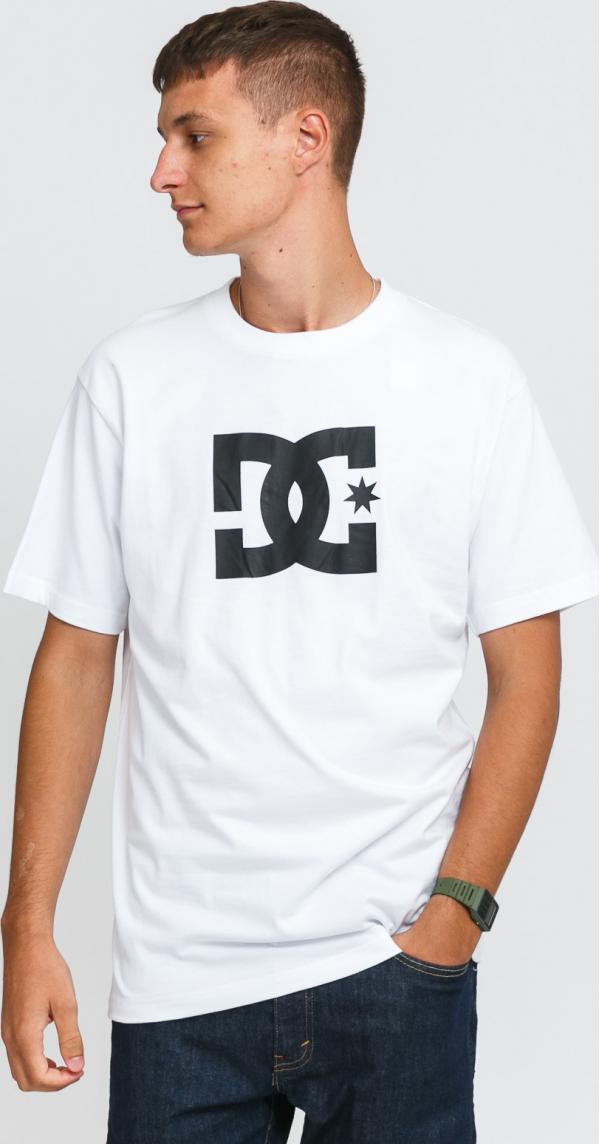 DC DC Star Tee bílé