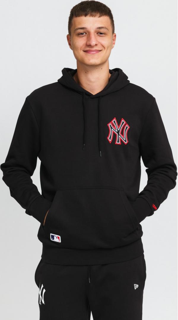 New Era MB Chain Stitch PO Hoody NY černá