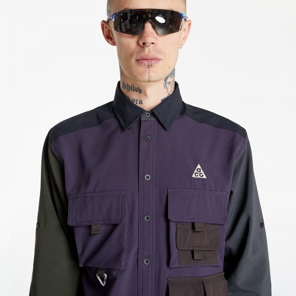 Nike ACG NRG Dfadv Uv Dv Trl Top Dk Smoke Grey/ Black/ Sequoia/ Cave Purple