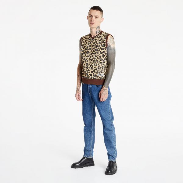 PLEASURES Survival Sweater Vest Tan